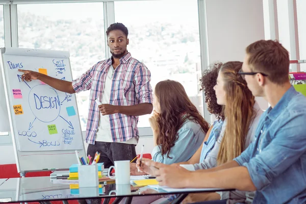 Estudiantes mirando la pizarra blanca — Foto de Stock