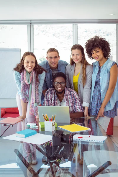 Fashion students working as a team — Stock Photo, Image