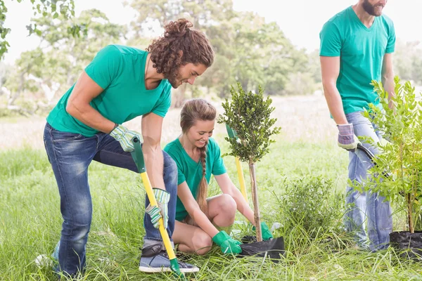 Junge Gärtnerin für die Gemeinschaft — Stockfoto