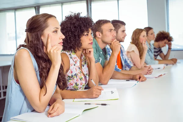 Fashion students being attentive in class — Stock Photo, Image