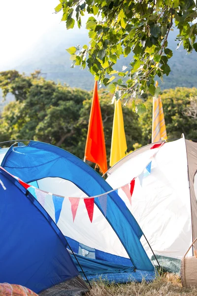 Empty campsite at music festival — Stock Photo, Image