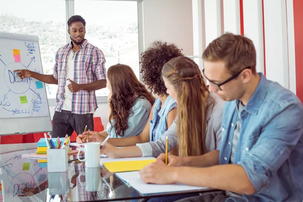 Estudiantes de moda trabajando en equipo — Foto de Stock