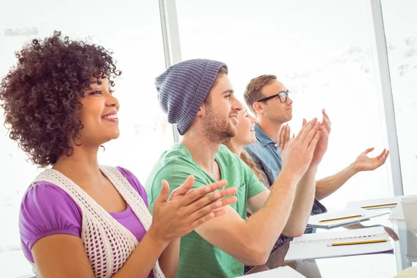 Modestudentin bei einem Vortrag — Stockfoto