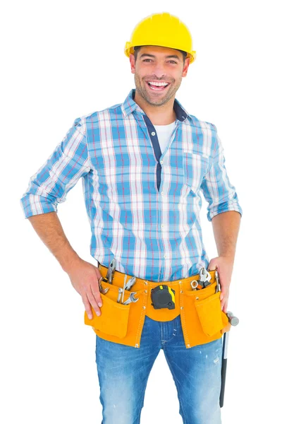 Handyman standing with hands on hips Royalty Free Stock Photos