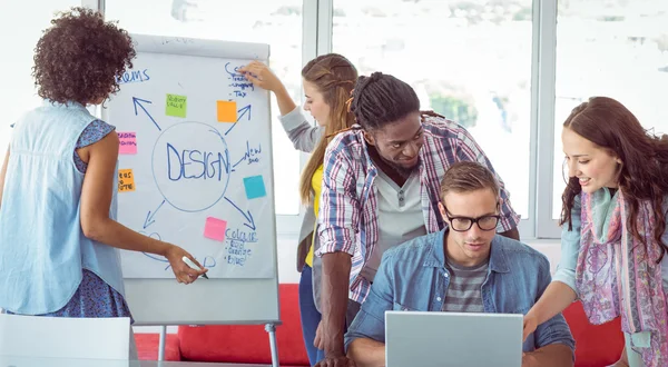 Modestudentin bei einem Vortrag — Stockfoto