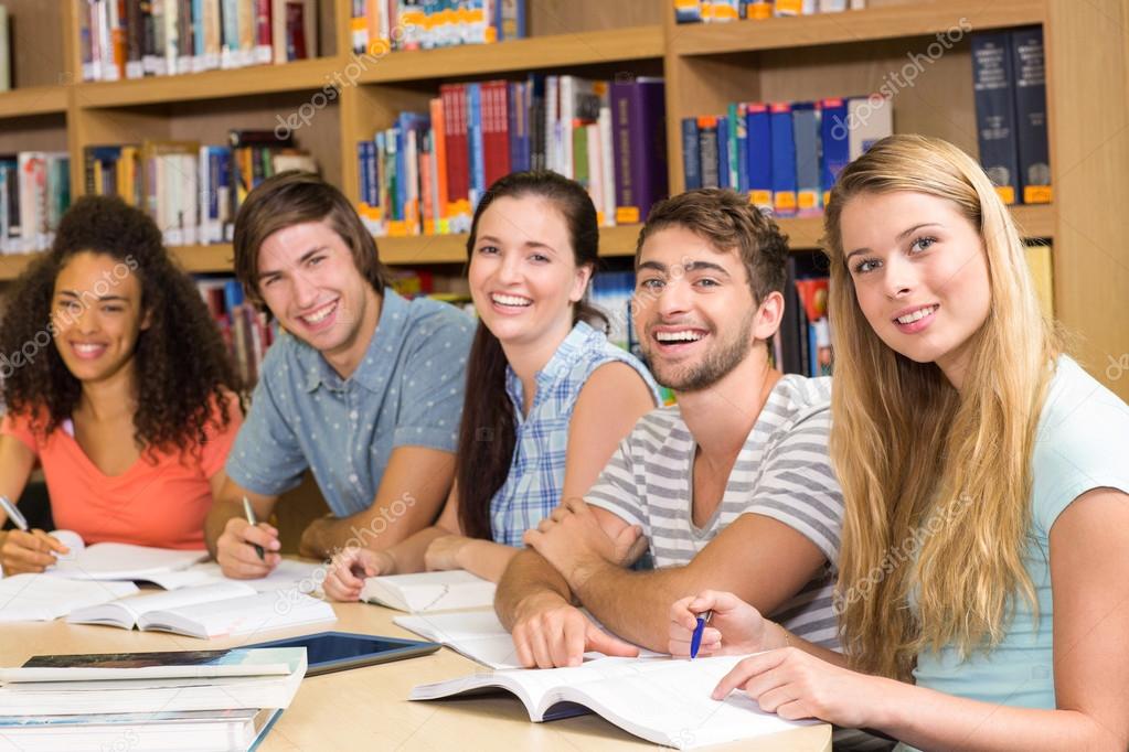 Group amateur students office