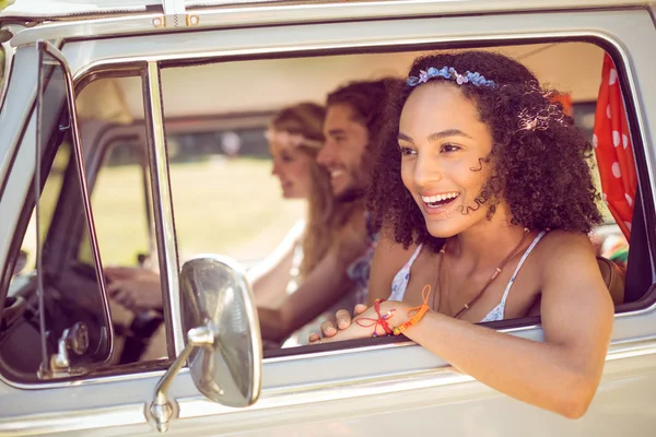 Hipster friends on road trip — Stock Photo, Image