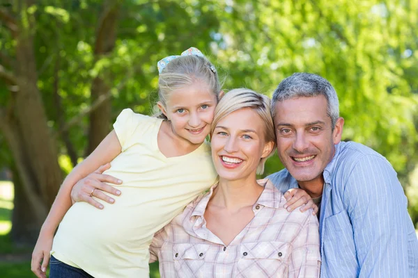 Happy parents with their daughter — Stock Photo, Image