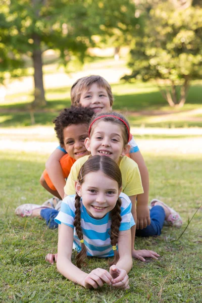 Little children smiling at camera Royalty Free Stock Images