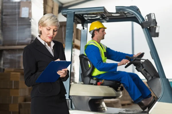 Manager schrijven op Klembord — Stockfoto