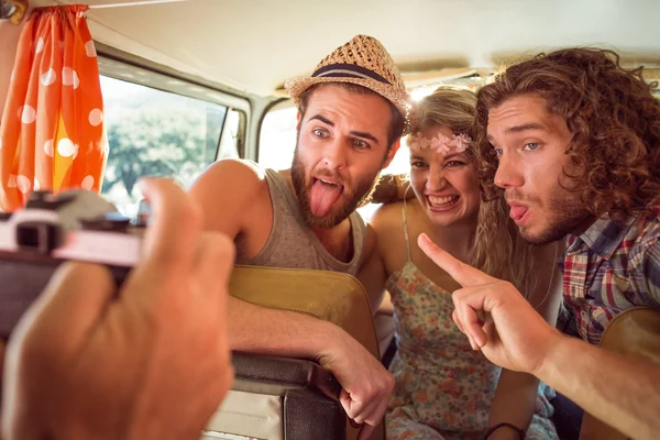 Hipster friends on road trip — Stock Photo, Image