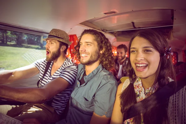 Hipster friends on road trip — Stock Photo, Image