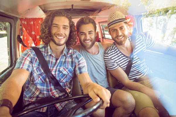 Hipster friends on road trip — Stock Photo, Image