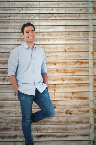 Smiling casual man standing — Stock Photo, Image
