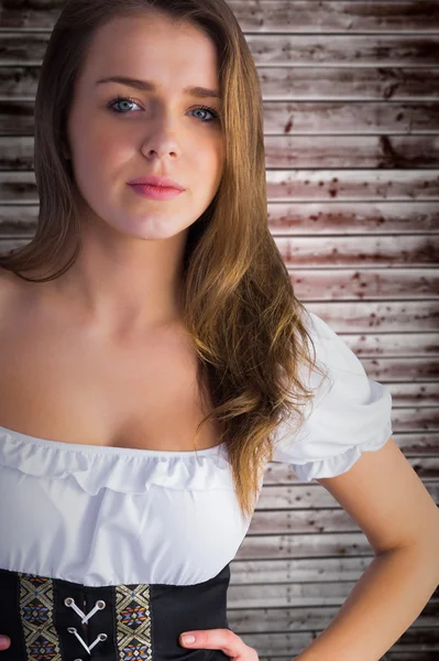 Oktoberfest girl looking at camera — Stock Photo, Image