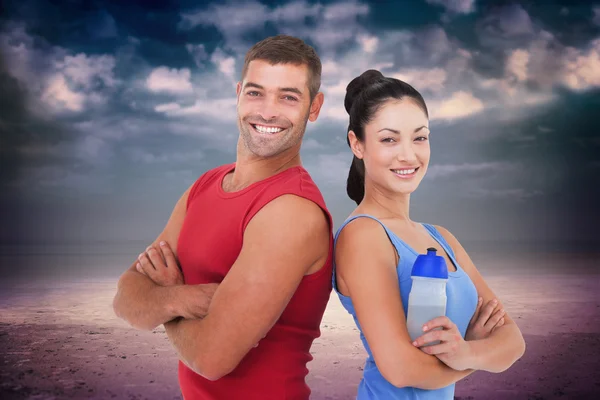Fit man and woman — Stock Photo, Image