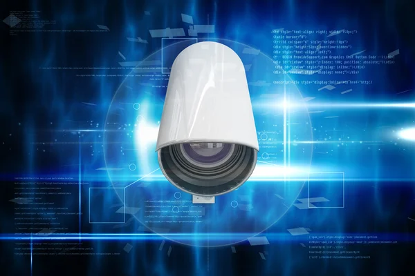 Samengestelde afbeelding van cctv-camera — Stockfoto