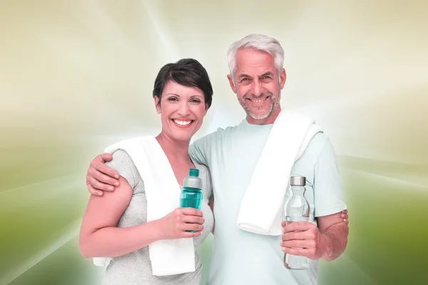 Portrait of a happy fit couple — Stock Photo, Image