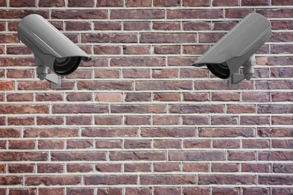 Imagem composta de câmeras cctv — Fotografia de Stock