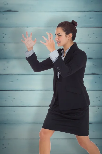 Mujer de negocios enojado gesto —  Fotos de Stock