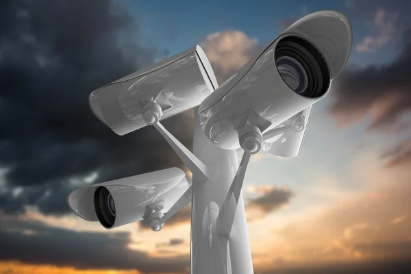 Composite image of cctv cameras — Stock Photo, Image