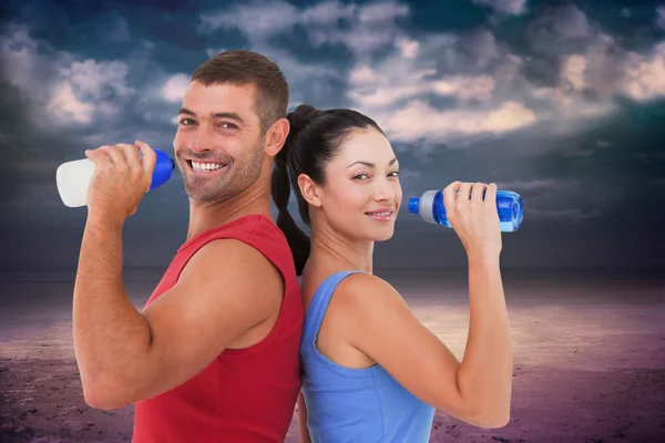 Fit man and woman — Stock Photo, Image