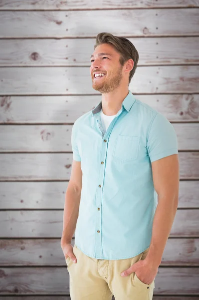 Man posing with hands in pockets — Stock Photo, Image