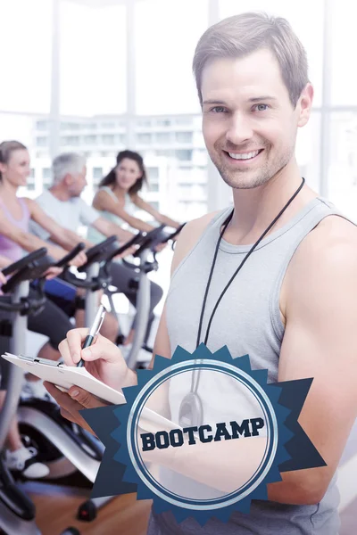 Bootcamp gegen Abzeichen — Stockfoto