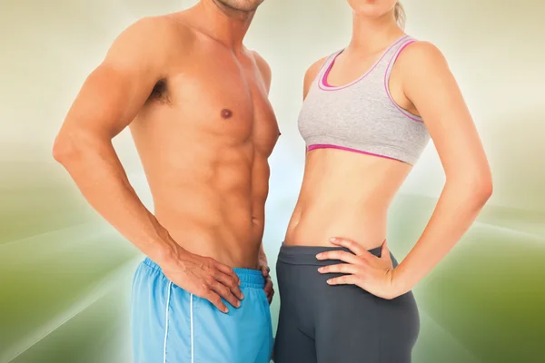 Fit young couple — Stock Photo, Image