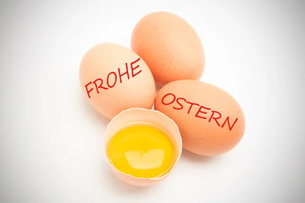 Samengestelde afbeelding van frohe ostern — Stockfoto