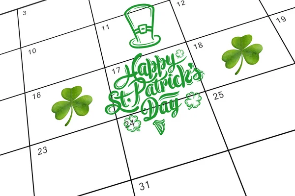 Obraz kompozytowy z shamrock — Zdjęcie stockowe