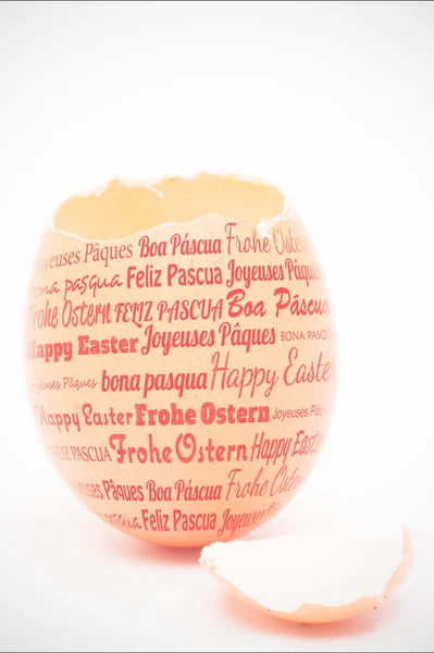 Mutlu Paskalya farklı dillerde birçok parçalardan oluşan imge — Stok fotoğraf