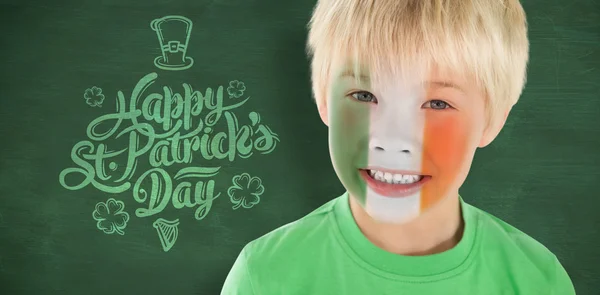 Composite image of cute irish boy — Stock Photo, Image