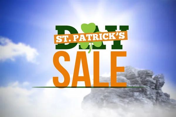 Zusammengesetzte Bild von patricks day sale ad — Stockfoto