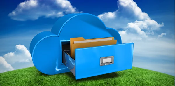 Composite image of cloud computing drawer — Stock Photo, Image