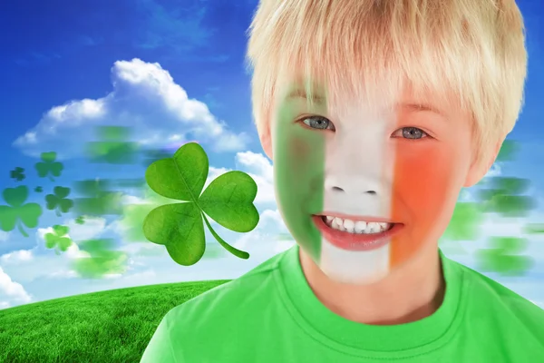 Composite image of cute irish boy — Stock Photo, Image