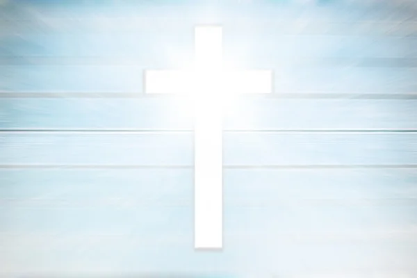 Composite image of white cross — Stock Photo, Image