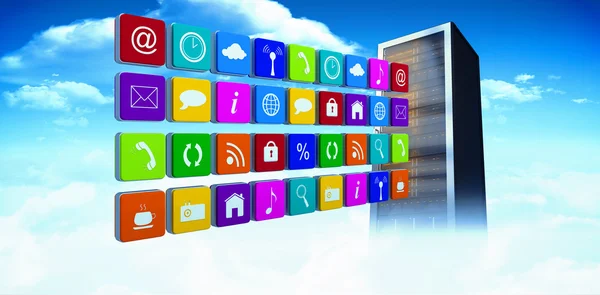 Composite image of app wall — Stock Photo, Image