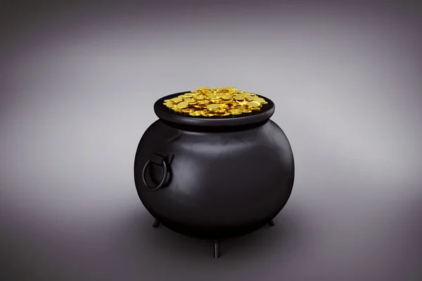 Composite image of pot of gold — Stock Photo, Image