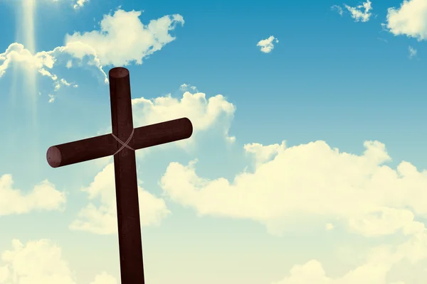 Cross against sky — Stock Photo, Image