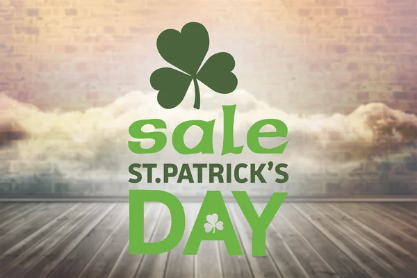 Composite image of st patricks day sale ad — Stock Photo, Image