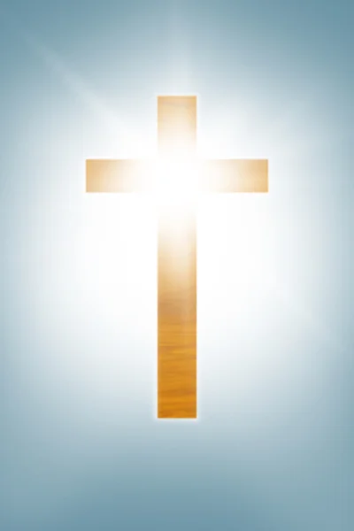Composite image of white cross — Stock Photo, Image