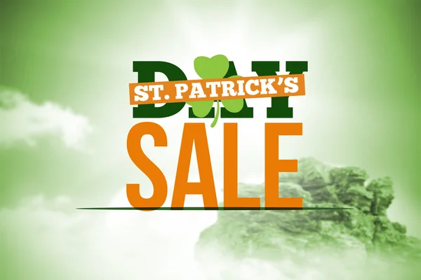 Zusammengesetzte Bild von patricks day sale ad — Stockfoto