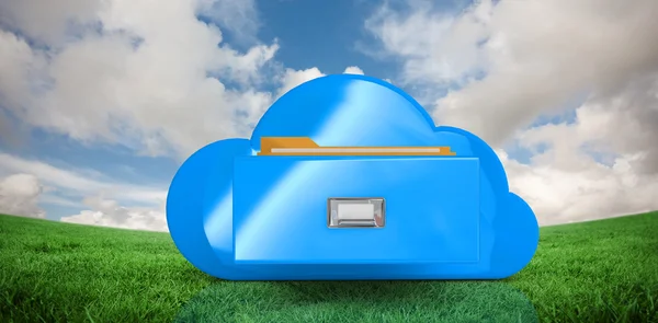 Sammansatt bild av cloud computing låda — Stockfoto