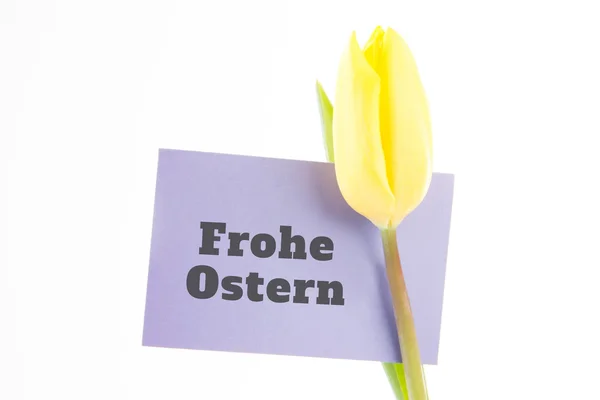 Composite image of frohe ostern — Stock Photo, Image