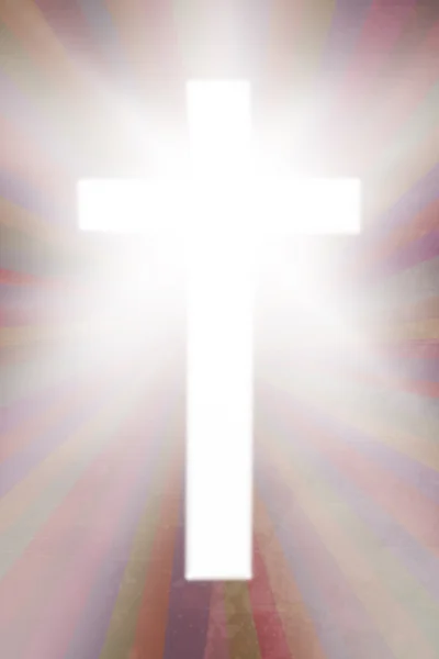 Composite image of white cross — Stock Photo, Image