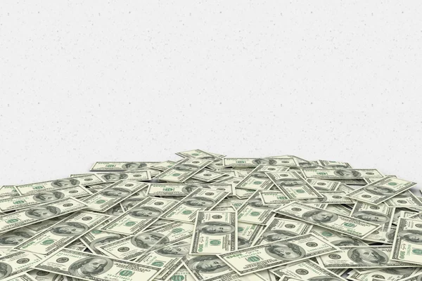 Composite image of pile of dollars — Stock Photo, Image