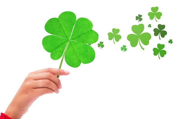 Sammansatt bild av shamrock — Stockfoto