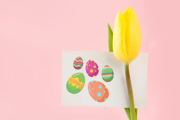 Composite image of easter eggs — Stock Photo, Image