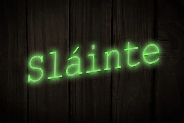 Composite image of slainte sign — Stock Photo, Image